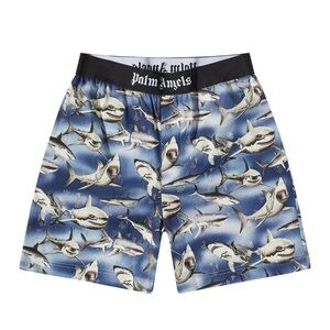 Palm Angels Sharks Easy Shorts 'Blue Black